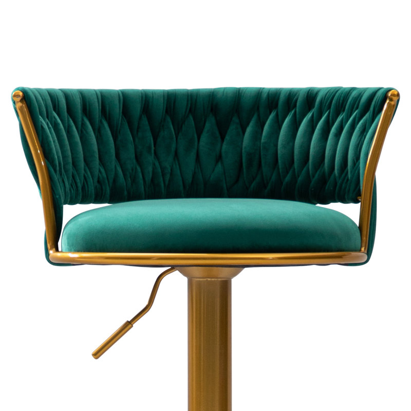 Mercer41 Rucsandra Renea Unfinished Swivel Adjustable Height Stool